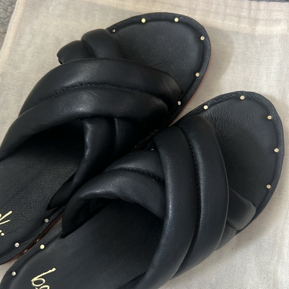 Beek Handmade Dovetail Leather Sandal Black NWT Size 6 - Picture 13 of 13